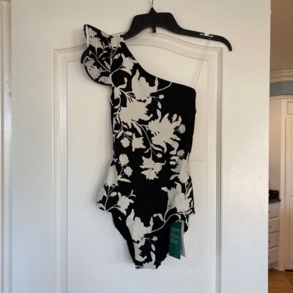 H&M x Johanna Ortiz black asymmetrical swim suit - Picture 12 of 12